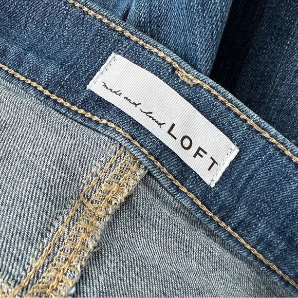 Loft racer stipe skinny jeans - Picture 2 of 7